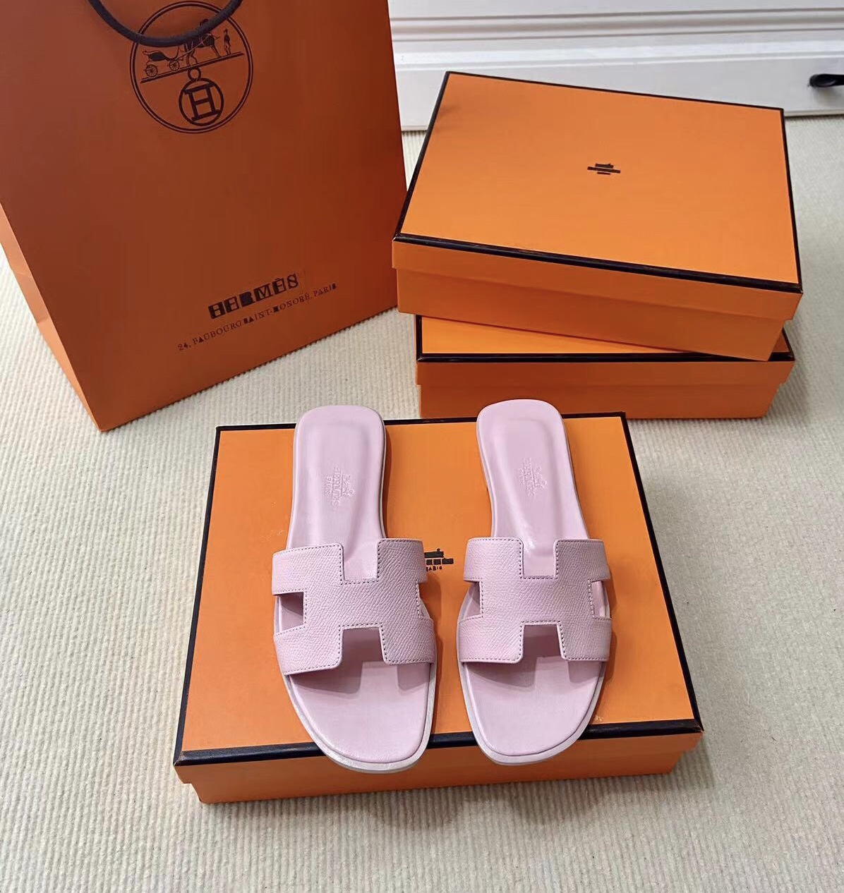 에르메스 올수공 오란 슬리퍼 샌들 앱송 89